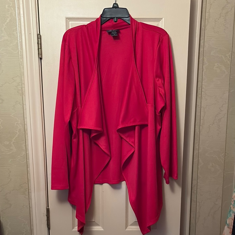 Red Women's Open Front Cardigan NWOT